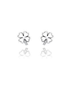 Stud earrings "four-leaf clover"